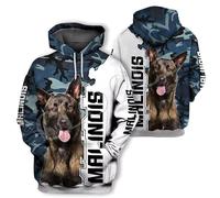 HuazomeeHZM Uomini Felpa con Cappuccio Carino Cane Carlino Zampa 3D Stampato Donne Felpa con Cappuccio Manica Lunga Pullover