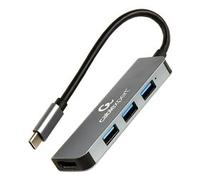HUB 2 in 1 CABLEXPERT USB C Grey A CM COMBO2 01