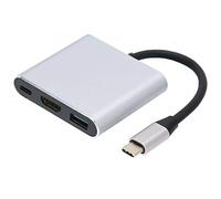 Hub 3 in 1 di tipo C, docking station USB 3.0 in lega di alluminio di tipo C Multiporta durevole per per