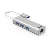 Hamlet XHUB330LAN Hub 3 X SuperSpeed Usb 3.0 + 1000Base-T Desktop Hub Usb