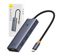 Hub 5In1 Baseus UltraJoy 5-Port (1xHDMI4K@30Hz + 4xUSB 3.0) Grigio