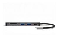 Hub 6 in 1 DeX 4smarts 2xUSB-A USB-C HDMI SD MicroSD Grigio