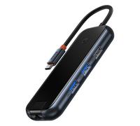 Hub 6In1 Baseus AcmeJoy USB-C A 2xUSB 3.0 + USB 2.0 + USB-C PD + HDMI + RJ45