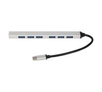 Hub 7 in 1 Tipo C, Docking Station USB 3.0, Adattatore multiporta in lega di alluminio con trasferimento dati veloce a 5 Gbps, Design sottile e portatile per PC Laptop Pro Air e