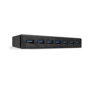 Lindy 43228 hub di interfaccia USB 3.2 Gen 1 (3.1 Gen 1) Type-A 5000 Mbit/s Nero