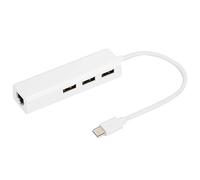 Hub a 3 porte, Hub a 3 porte Scheda di rete LAN RJ45 USB2.0 Adattatore da USB3.1 Type-C a Ethernet, USB 3.0 a 3 porte e hub Gigabit Ethernet, Hub USB 3.0 con adattatore Gigabit Ethernet per OS X/per A