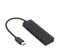 Hub ad alta velocità da tipo C a USB 3.0 a 4 porte per un trasferimento dati efficiente e ricarica su vari gadget