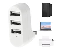 Hub Adattatore Splitter USB, Espansore USB Flessibile, Laptop/desktop Extender, Espansione A Tripla Porta, Velocità Di Trasferimento Ad Alta Velocità, 4.3x1,8x5cm, Per Spazio Di Lavoro
