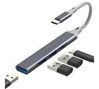 Hub adattatore USB C OTG 3.0 per iPhone 17 16 Pro Max per Apple per iPad Compatibile con Samsung S26 Tipo C MacBook Port Splitter Multiport Docking Station Adattatore di ricarica Convertitore di