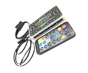 Hub Argb per Computer Multiporta per Ventole e Strisce LED | Controllo Musica e Ritmo Luce, ABS Nero, Fino a Dieci Ventole, Doppia Striscia LED