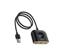 Hub Baseus 4 porte 480 Mbps USB 3.2 Gen 1 Square round Nero 1 m