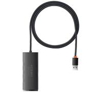Baseus HUB Lite Series Adapter (USB-A to 4xUSB-A 3.0 5Gb/s) Black (WKQX030101)