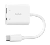 Hub Belkin 2 porte USB Type-C 60 W NPA004BTWH con audio 3,5 mm Bianco
