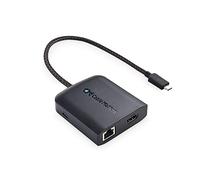 Hub Cable Matters 8K HDMI USB C (USB C HDMI 2.1 Dock 4K @120Hz) con 2 porte USB 3.0, Gigabit Ethernet, Ricarica da 100W Power Delivery nera