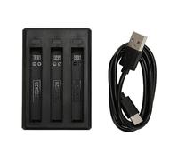 Hub Caricabatteria Rapido per ONE X2, Stazione di Ricarica Rapida Portatile a 3 Canali con Indicatore LED e Cavo di Ricarica di Tipo C