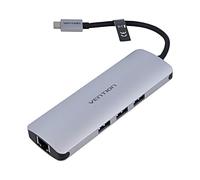 Hub CGNHA USB 3.0 grigio Numero di porte: 9 Standard: Power Delivery VENTION