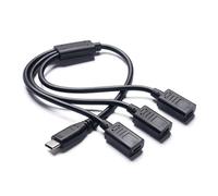 Hub Compatto Da 30 Cm Con Tre Porte Che Consentono L'alimentazione E Trasferimento File Per Gadget in Piccoli Spazi Splitter USB C