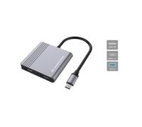 Hub Conceptronic DONN13G USB 3.2 Gen 1 Type-C 100W 4K Ultra HD Grigio
