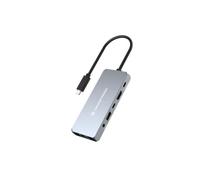 Conceptronic DONN22G replicatore di porte e docking station per laptop Cablato USB 3.2 Gen 2 (3.1 Gen 2) Type-C Grigio