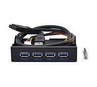 Hub da 3,5 pollici a 4 porte da 19 pin a USB 3.0 Floppy Drive Bay per PC Desktop 3,5 pollici FDD