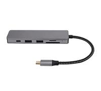 Hub da 6 in 1 Type C a USB PD Fast Charge Docking Station, supporto 4K Resolution, 100W Fast Charging, USB3.0, SD/TF Card Reader