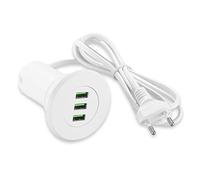 Hub da tavolo USB, presa USB da incasso con 4 connettori da tavolo, adattatore per notebook, laptop, cellulare