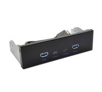 Hub del pannello frontale USB 3.2 Slot multi-USB USB3.2 Type-c Super-Speed Port Adatto a 3.5 "Open Bay Space Optical Drive Panel