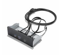 Hub del Pannello Frontale USB, USB 3.2 Gen 2x2, USB A TIPE C 3 Porte da 5,25 Pollici 19 Pin 20gbps Pannello di Estensione de ll'unità Ottica per Computer PC