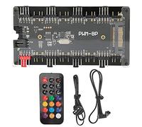 Hub della Ventola del Controller ARGB, Telecomando Wireless 2 in 1 per Ventola di Raffreddamento del Computer, di Controllo Remoto della Ventola della Ventola del Controller