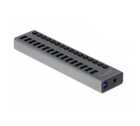Hub Delock 16 porte 5 Gbps USB 3.2 Gen 1 metallo con interruttori