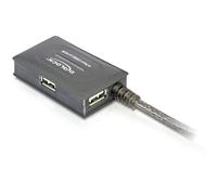 DELOCK 82748 - Cavo di prolunga USB 2.0, 10 m, attivo, hub a 4 porte