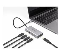 Hub DeLOCK 5 porte 10 Gbps USB Type-C con PD 85 W cavo 30 cm