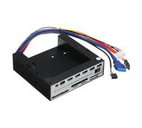 Hub di espansione con pannello frontale da 5,25 pollici con 3 porte USB3.0 e 2 porte USB2.0