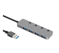 Hub di espansione USB 3.0 a 4 porte adatti per l'integrazione senza sforzo di più dispositivi Trasferimento dati veloce riduce l'ingombro