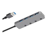 Hub di espansione USB 3.0 a 4 porte adatti per l'integrazione senza sforzo di più dispositivi Trasferimento dati veloce riduce l'ingombro