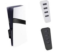 Hub di espansione USB per PS5 Pro/PS5 Slim Console Charger Splitter Adapter con 4 porte USB 2.0 adatto per console PS5 Pro/PS5 Slim (bianco)