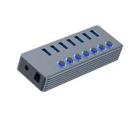 Hub di estensione USB 3.0 con 7 porte e indicatori LED individuali per un trasferimento efficiente dei dati sul cavo di prolunga del computer portatile