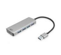 ACT - AC6121 hub di interfaccia USB 3.2 Gen 1 (3.1 Gen 1) Type-A 5000 Mbit /s Alluminio