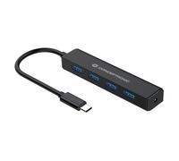 Hub di interfaccia Conceptronic CTC4USB3 USB 3.2 Gen 1 (3.1 Gen 1) Type-C 5000 Mbit/s Nero NEW
