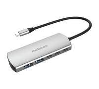 Mediacom MD-C324 hub di interfaccia USB 2.0 Type-C 5000 Mbit/s Alluminio Mediacom