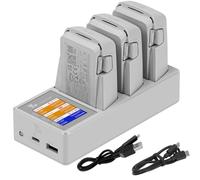 Hub di ricarica a due vie per DJI Flip, caricatore rapido digitale Display Battery Manager stazione di ricarica per caricare fino a 3 batterie accessori drone (senza batteria