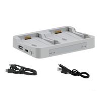 Hub di ricarica bidirezionale per DJI per FLIP Fast Dual Battery Charging Power Devices Smart Charging Caratteristiche di sicurezza ABS grigio portatile per gli appassionati 9.6x5.8x5.5CM