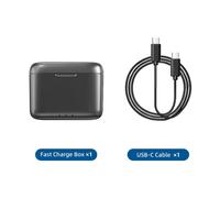 Hub di ricarica rapida con coperchio magnetico, box di ricarica USB-C per batterie Insta360X4, caricabatterie impermeabile aggiornato - Compatibile