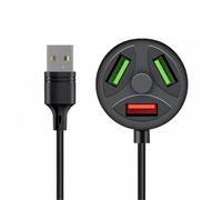 Hub di ricarica USB compatto USB2.0 a tre porte Expander dock hub di ricarica adatto per caricabatterie da auto cavo di prolunga USB