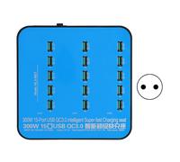 Hub di ricarica USB intelligente da 300 W con rilevamento automatico dell'input, design ispirato al mouse, compatibilità con Windows, caricatore