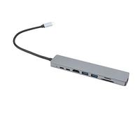 Hub di tipo C, adattatore per docking station a 8 porte a dissipazione rapida del calore lettore di schede di memoria RJ45 Ricarica rapida per computer