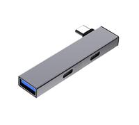 Hub di tipo C di tipo C a 2Type C+adattatore di estensione della porta USB con porta USB3.0 USB2.0 per un'ampia compatibilità