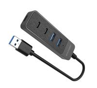 Hub di tipo C e USB 3.0/2.0 da 5 Gbps | Adattatore a 4 porte per periferiche PC/laptop/tablet e hub di ricarica di tipo C con ingresso di alimentazione