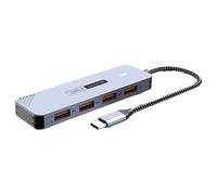 Hub di tipo C Splitter USB 4xUSB 3.2 Porta 10Gbps Trasmissione Dati Veloce Guscio In Lega di Alluminio Per Computer Tablet Telefono Alluminio USB C Hub