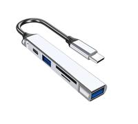 Hub di USB con il tipo C dati USB3.0 2.0 e lettore di schede del lettore di schede per la scuola dell'ufficio ed il centro commerciale